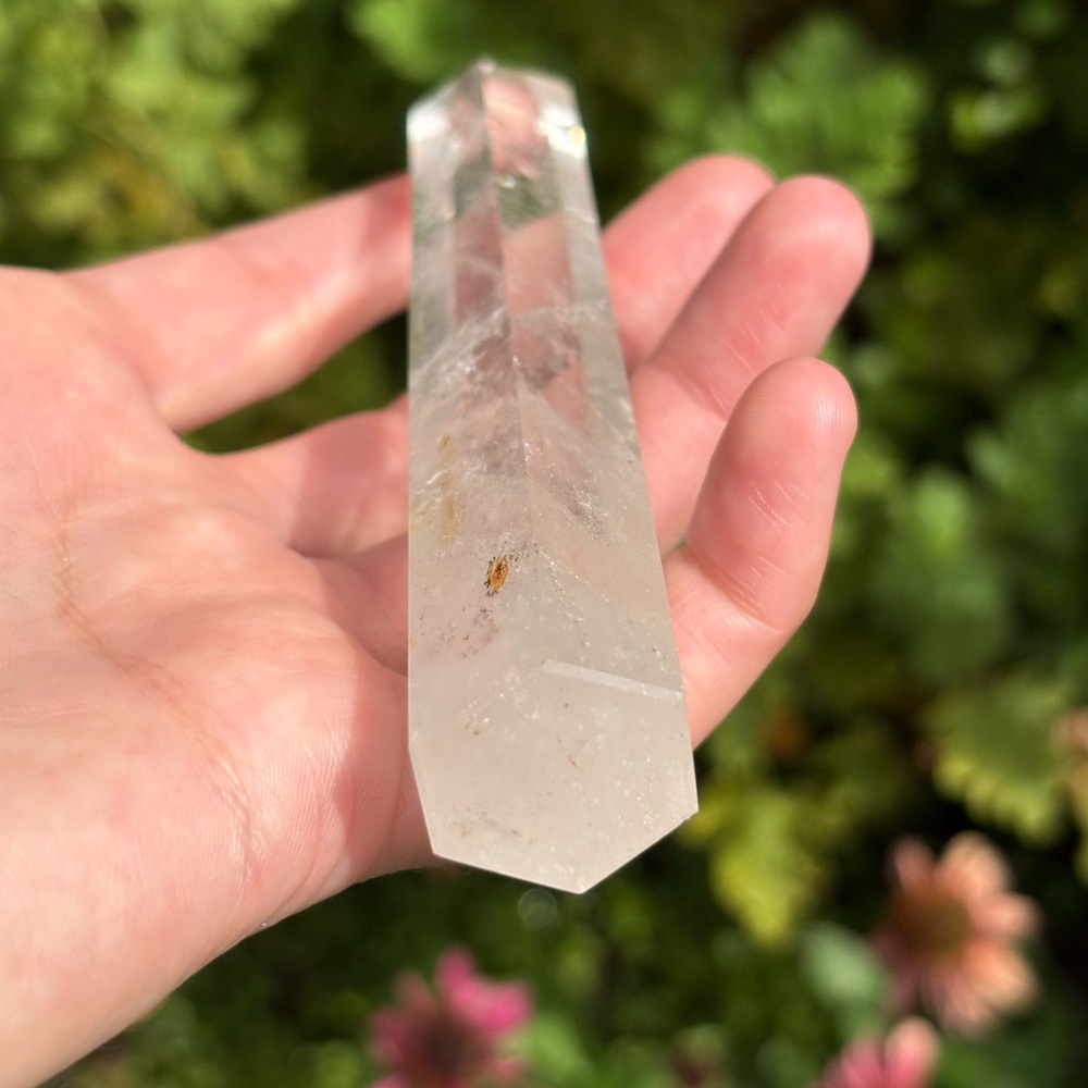Clear Quartz Crystal Tower w/ Inclusions - Picture 8 of 11